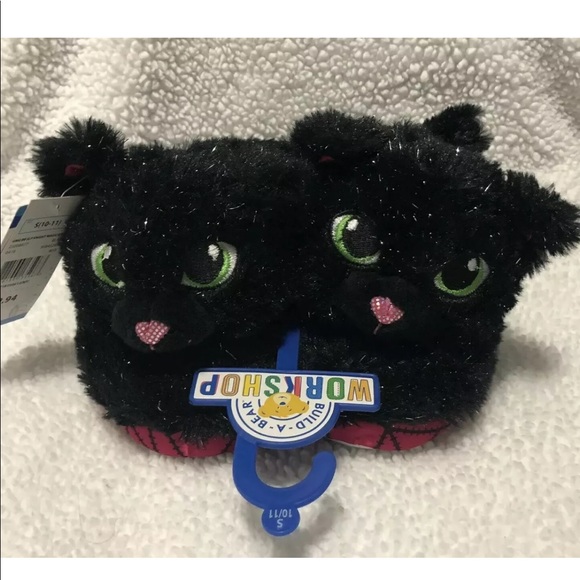 black cat slippers for adults